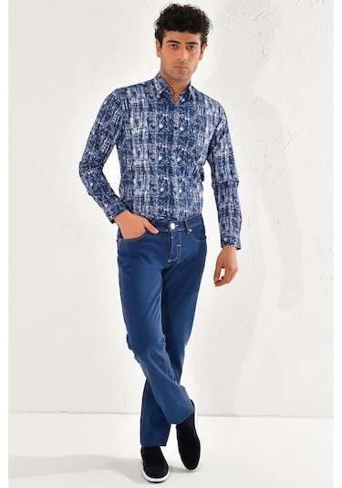 054 Slim Fit İndigo Jean Pantolon İndigo