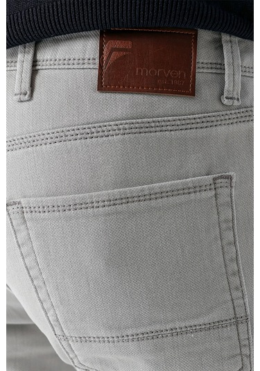 Erkek Gri Mevsimlik Pamuk 5 Cep Slim Fit Jean Pantolon 25ms003008100 Gri Gri