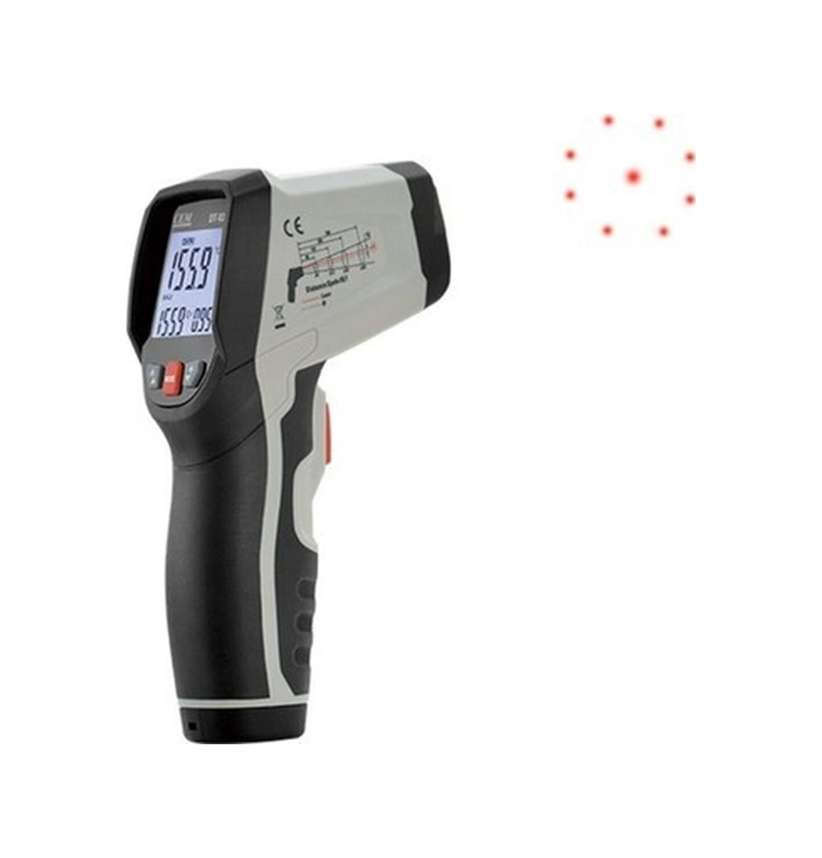 Cem Dt836 Dairesel Lazer Işıklı Termometre 1000 C-58134