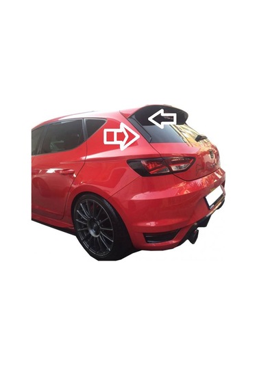 Seat Leon Mk5 Plastik Spoiler Kulağı Parlak Siyah Boyalı