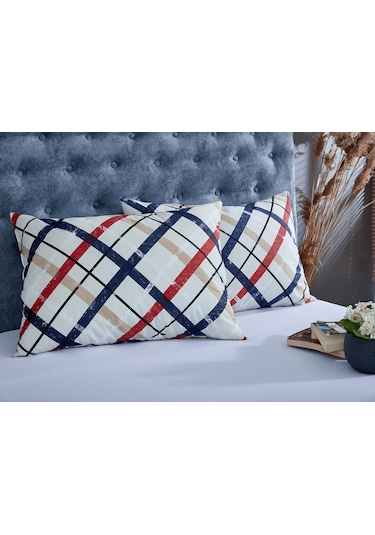 Komfort Home Baskılı Pamuklu Silikon Yastık 800 G 50 x 70 Cm 2 Ad N11.234