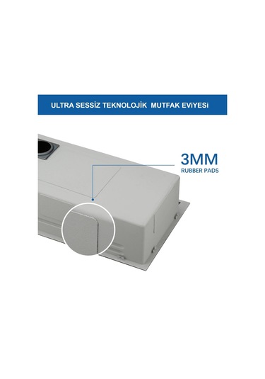 Puroser Teknolojik Mutfak Eviye Seti Siyah Krom Evye Şelale Evye 3 Fonksiyonlu Bataryası Dahil