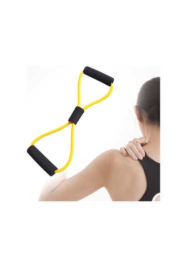 Dolıty 8 Şekilli Direnç Bandı Elastik Halat Ev Sarı Sarı