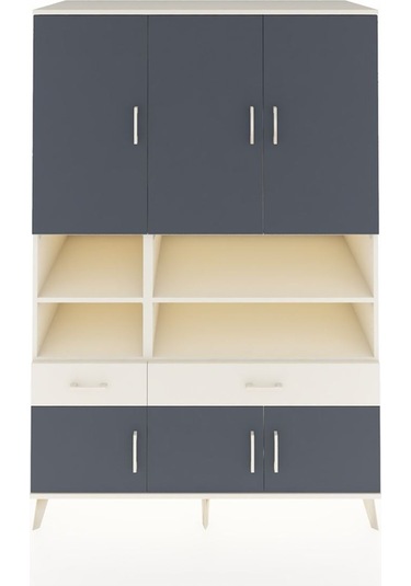 Kronos Dolap 8 Raflı 2 Çekmeceli 6 Kapaklı 132x59x195 Aytaşı-antrasit/aytaşı Antrasıt/aytası Kronos Dolap 8 Raflı 2 Çekmeceli 6 Kapaklı 132x59x195 Aytaşı-antrasit/aytaşı Antrasıt/aytası