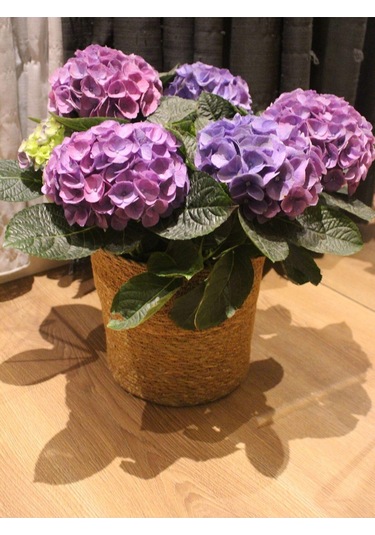 Hasır Silindir Sepet / Saksılık / Organizer / Düzenleyici Orta Boy