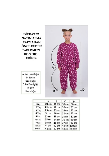 Kız Erkek Çocuk Kalın Elyaf Dolgulu Premium Kalite 2.5 Tog Desenli Uyku Tulumu Koyu Mor