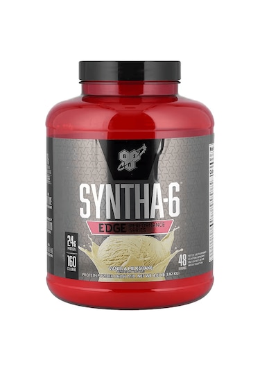 Bsn Syntha-6 Edge Whey Protein Powder Drink Mix Vanilla Milkshake 4.01 Lb 1.82 Kg Vanilya