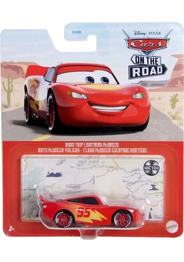Disney Pixar 3 Road Trip Lightning Mcqueen Rayo Mcqueen Viajero 1/55