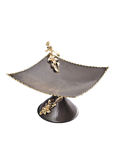 Decorium 20 CM Ayaklı Kare Kase Nature