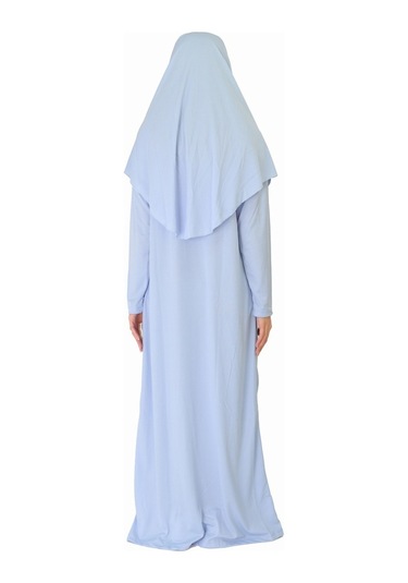 Bebe Mavisi Fermuarsız Namaz Elbisesi (545584222) Bebek Mavisi