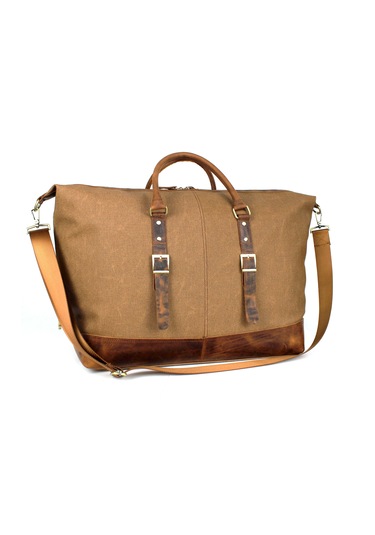 Hakiki Deri Kanvas Taba Seyahat Ve Spor Çantası El Valizi Taba