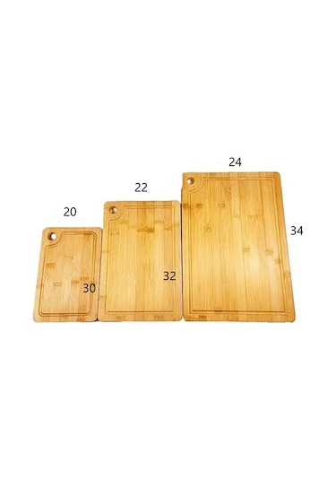 Rossel Premium 3'lü Bambu Kesim Panosu