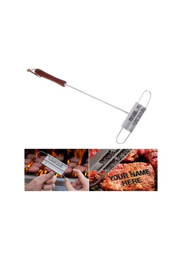 Ximistore9 Bbq Markalama Demiri - 55 Harf Ve Boşluk İçeren, Etlere Özelleştirilmiş Mesajlar Yapistırabilen Alüminyum Alaşım Isı Gösterge Çok Renkli