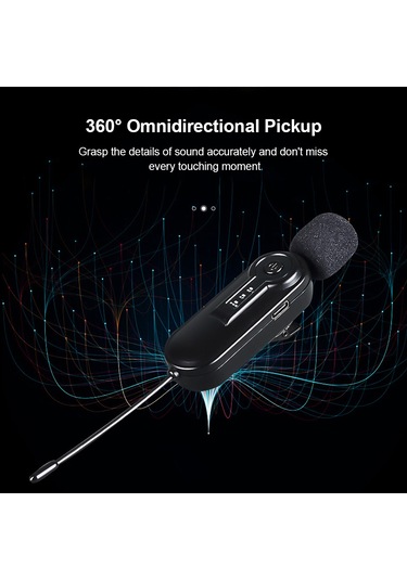 Springsun Mikrofon Uhf Kablosuz Mikrofon Klipsli Mikrofon 50m Etkili İletim Pil 3.5mm Trrs Fiş