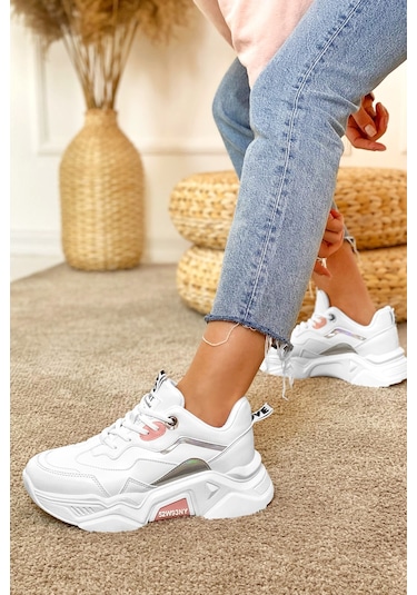 Dark Seer Ds.pmd239k2110 Sneaker 2025 Kadın Beyaz-pudra