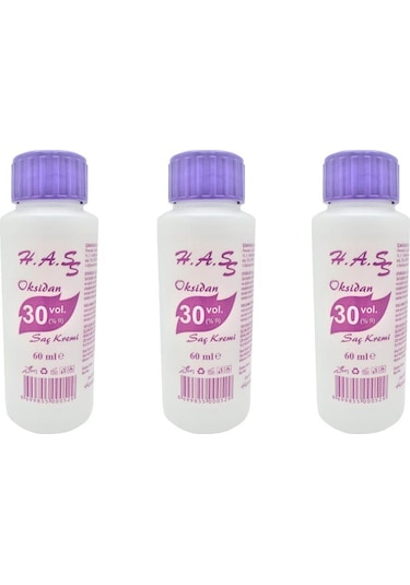 H.A.S Oksidan Peroksit 30 Volüm %9 60 Ml X 3 (431947349)