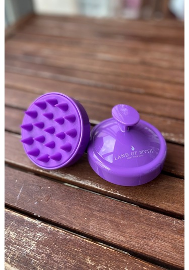 Land Of Myth Yumuşak Dişli Saç Derisi Masaj Şampuan Fırçası-MOR