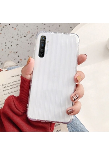 Ally Oppo Realme XT-X2 Trunk Lines İnce Soft Silikon Kılıf