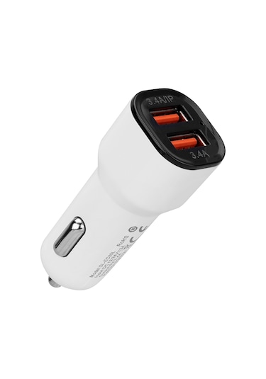 S-Link Sl-Ec30L Lightning Kablolu 3.4A 2 Usb Araç Şarj Cihazı