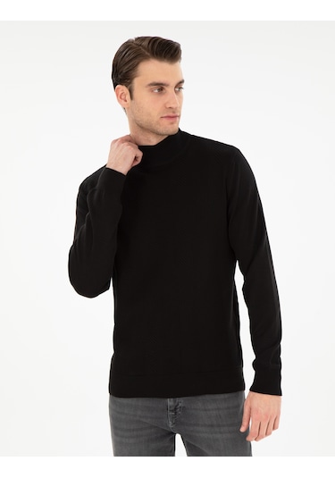 Pierre Cardin Erkek Siyah Kazak /triko 50300498-vr046 Siyah