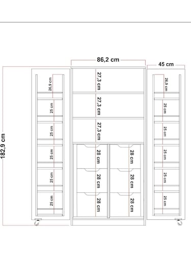 90 Derece Açılabilir 2 Kapaklı, 6 Çekmeceli, Kavanoz Raflı Kiler Ve Erzak Mutfak Dolabı Atlantik Çam Beyaz 90 Derece Açılabilir 2 Kapaklı, 6 Çekmeceli, Kavanoz Raflı Kiler Ve Erzak Mutfak Dolabı Atlantik Çam Beyaz