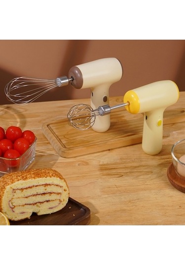 Pazly Cbtx Kablosuz Mini Mikser, Renk: Haki 5 Vites, Çift Çubuk Küçük Mutfak Aidesi Çok Renkli