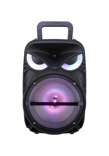 Rgb Işıklı Parti Karaoke Hoparlör Bluetooth, 8 İnç Güçlü Bas, Mikrofonlu, Fm Radyo Ve Tws Stereo Ses