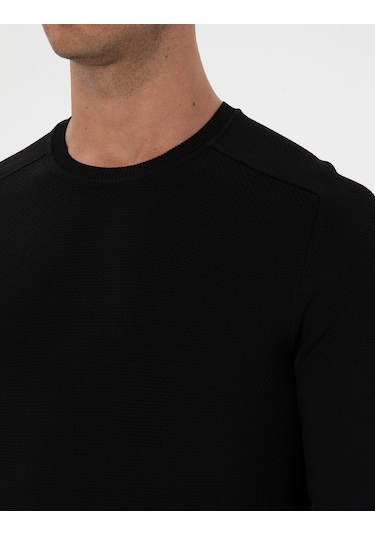 Pierre Cardin Erkek Siyah Kazak /triko 50315763-vr046 Siyah