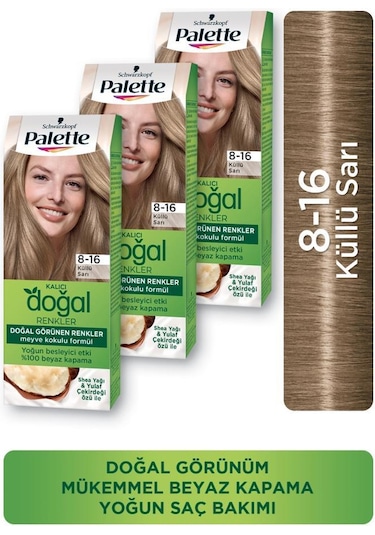 Palette Kalıcı Doğal Renkler Saç Boyası 3 Adet