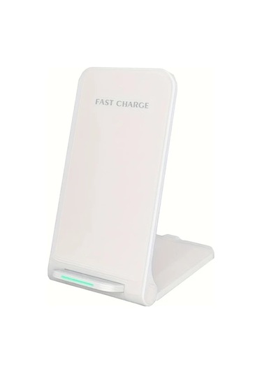 Elmpaly Beyaz Kablosuz Şarj İstasyonu Katlanır Telefon Standı İphone Samsung