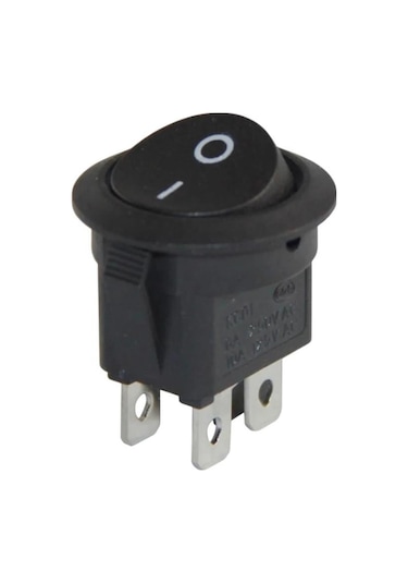 Powermaster Yuvarlak 4 Pinli Işıksız On-off Anahtar Ic-133-4