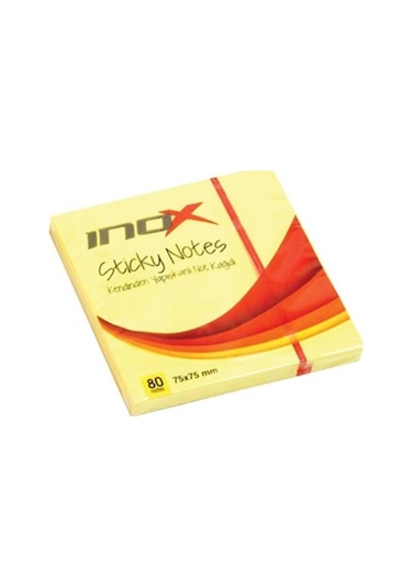 Yapışkanlı Not Kağıdı Fosforlu Sarı 75X75