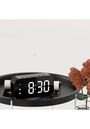 Trendooze Sıcaklık Ses Ses Saati Saat Led Kontrolü Kontrolü Çalar Bq Fd