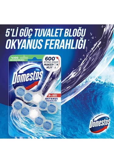 Domestos Okyanus + Çam + Manolya Wc Blok Tuvalet Bloğu 3'lü