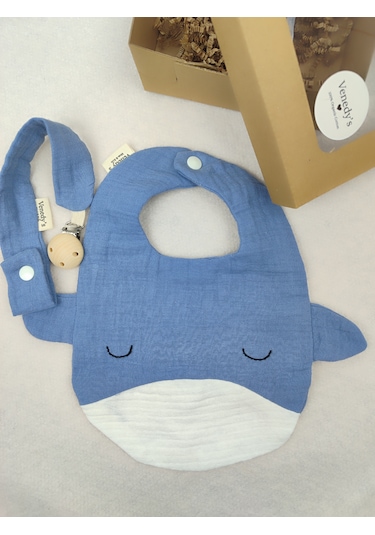 Venedy's Blue Whale Mama Önlüğü Seti Mavi