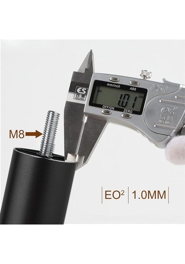 Besthome1 Alüminyum M8 X 35 Konik Ayarlanabilir Ayak, 3.78-4.1 İnç, Siyah, Pratik Mobilya Adaptörü