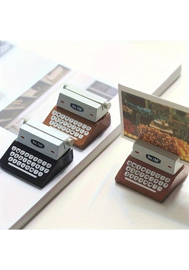 Trendooze Gaojunshop01 Siyah Ahşap Mini Kartlık, Ofis Dekorasyonu Siyah