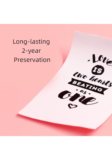 Yunboo A6/a8/a9 Uyumlu 2 Yıl Dayanıklı Siyah Yazı Beyaz Termal Etiket Kağıdı - 3 Adet/kutu