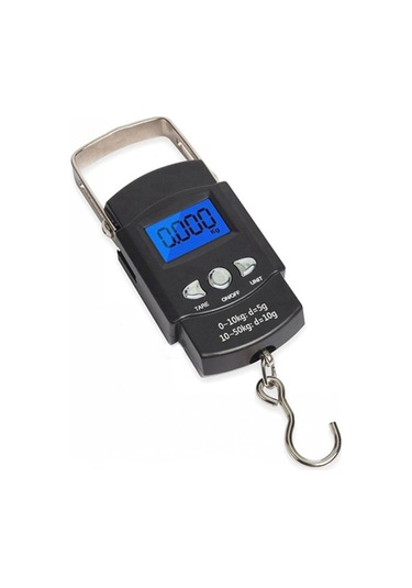 Adet 50kg Seyahat Dijital Terazi Balıkçılık Yüksek Hassasiyet Pil Yok Siyah