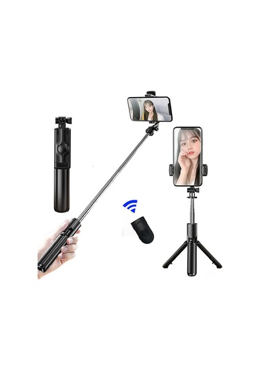Kosona S03 Telefon Tutucu: Tripod 360 Döner, Alüminyum Kaymazsız Çubuk, Bağımsız Bluetooth Kumanda
