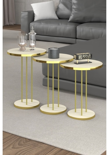 Zigon Sehpa Terra Gold Krem