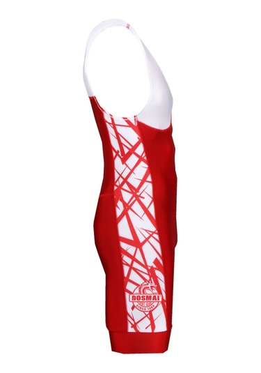 Dosmai Profesyonel Güreş Mayosu Tek Taraflı Kırmızı L Gm731 Kırmızı