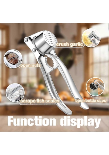 Sarımsak Presi 4'ü 1 Arada Paslanmaz Çelik Sarımsak Ezici Fındık Çok Renkli