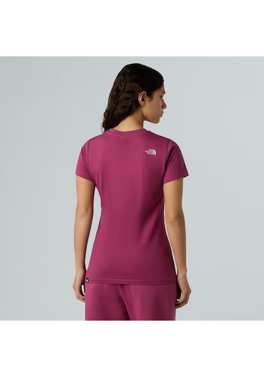 The North Face The Northfacew Ss Easy Tee Kadın Tişört Nf0a8a6d90m1 Nf0a8a6d90m1 Viş Vişne
