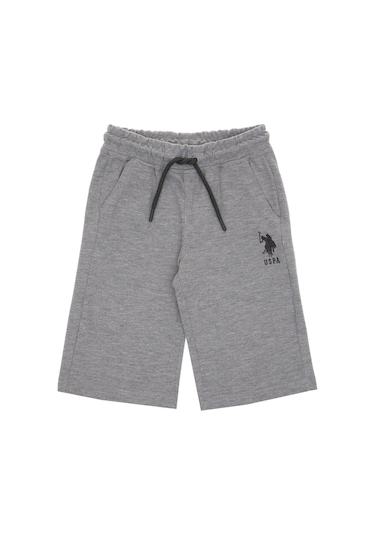 U.S. Polo Assn. Erkek Çocuk Gri Melanj Örme Şort 50298078-VR086
