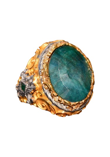 Gerçek Zümrüt Taşlı Yüzük, Zümrüt Yüzük, Katı Sterlin Gümüş Yüzük, Erkek Yüzüğü, Yeşil Gümüş