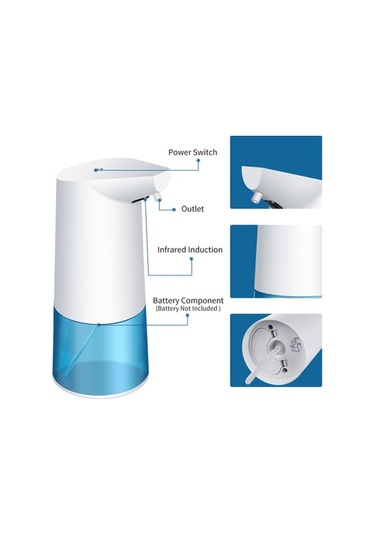 Dancemonkey 350ml Kızılötesi Temasız Sabun Dispenseri Köpük/sıvı/jel Beyaz Banyo & Mutfak İçin Beyaz