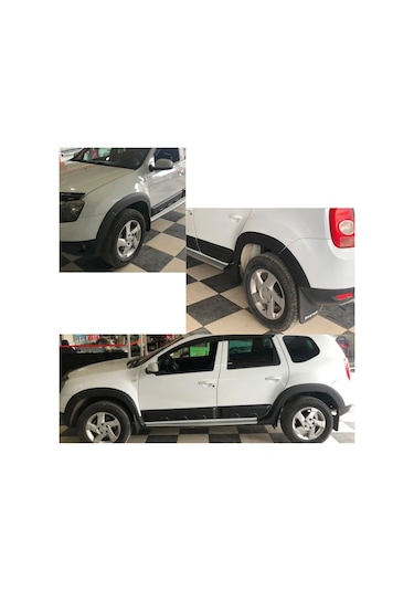 Dacia Duster 2010 2011 2012 2013 2014 2015 2016 2017 Uyumlu Kapı Ve Çamurluk Koruma Dodik Seti Siyah 12 Parça