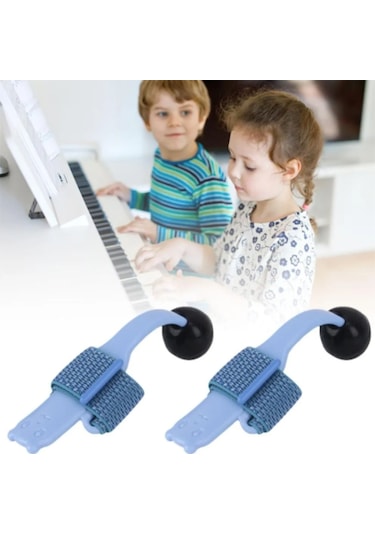 Youmex Piyano El Konumu Düzeltici, Başlangıçcı Çocuklar İçin, Dayanıklı Malzeme, El Becerilerini Geliştirir, Taşınabilir Tasarım - Mavi 2 Adet