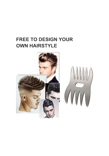 Yifomall Çift Taraflı Saç Şekillendirme Tarağı - Saç Masajı Ve Kolay Stil İçin Plastik Tarak